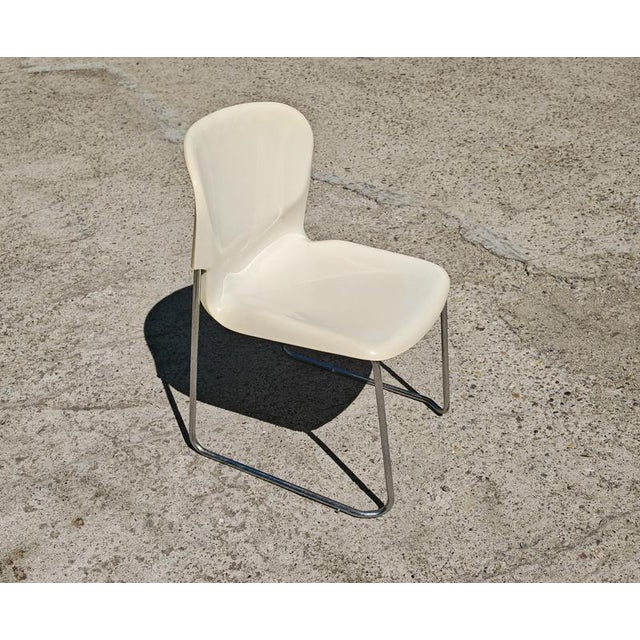 Space Age Stackable Swing Chairs by Gerd Lange, 1977, Set of 4 For Sale - Image 9 of 13