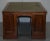 Late 19th Century Late 19th Century Rare Victorian Four Sided Quad Pedestal Desk in Flamed Mahogany Green Leather For Sale - Image 5 of 11