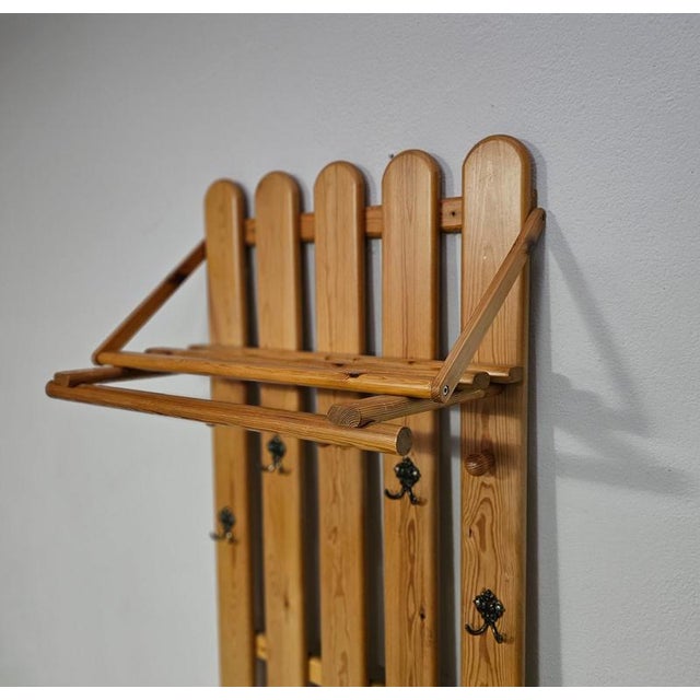 Pine Wood Coat Rack For Sale - Image 4 of 18