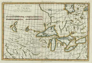 Map of the Great Lakes and Upper Mississippi Valley, 1780