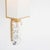 Modern Thomas O'Brien for Visual Comfort Signature Argentino Large Sconce in Crystal & Hand-Rubbed Antique Brass with Linen Shade with Brass Trimmed Shade For Sale - Image 3 of 4