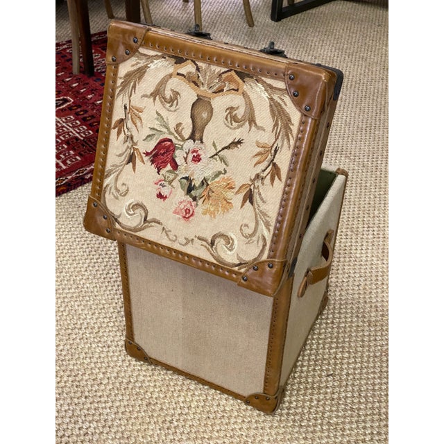 English Timothy Oulton “Paris” Tan Trunk For Sale - Image 3 of 13