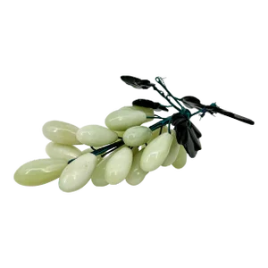 Vintage Mid-Century Carved Jade Grape Cluster