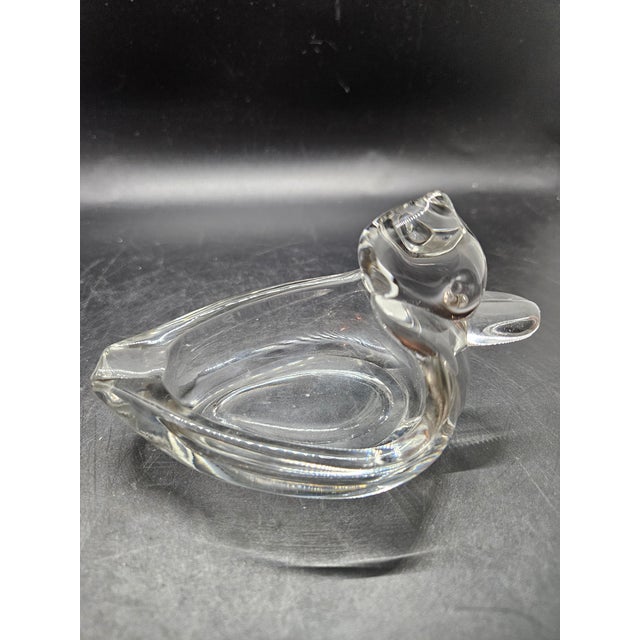 Vintage Duncan & Miller Glass Company "Pall Mall" Duck-Shaped Ashtray,