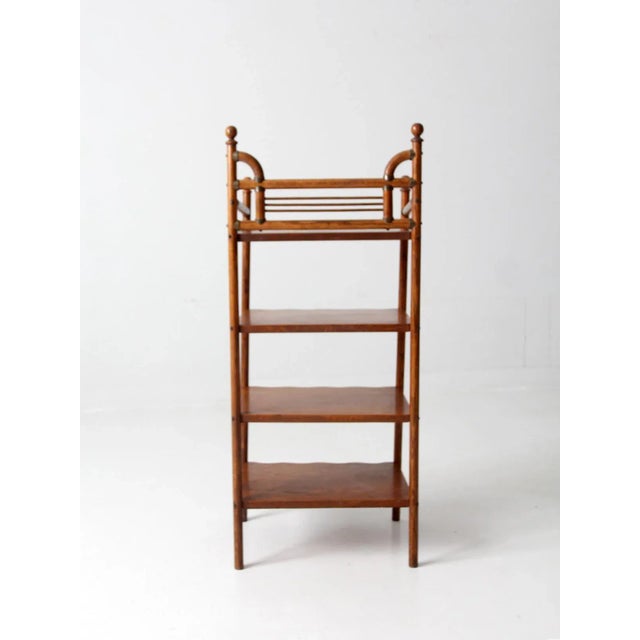 Antique Etagere Shelf Stand For Sale - Image 9 of 12
