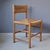 Wooden Chair with Rush Seat and Backrest, 1960s For Sale - Image 8 of 8