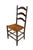 Farmhouse 4 Mid 20th Century French Country Shaker Style Oak Ladderback Dining Chairs Rush Seat Farmhouse For Sale - Image 3 of 18