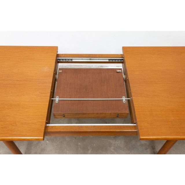 Vintage Extendable Table in Beech, 1970s For Sale - Image 4 of 16