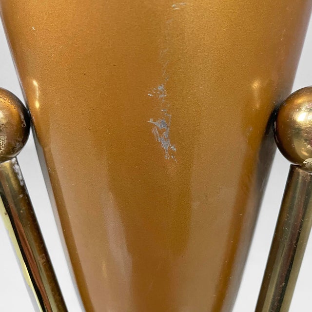 Mid-Century Modern Floor-Standing Ashtray in Brass, Italy, 1950s For Sale - Image 16 of 18