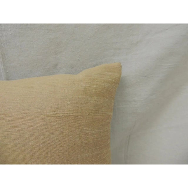 Blue Antique Blue and Red Aubusson Tapestry Decorative Pillow For Sale - Image 8 of 9