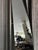 Glass Full-Length Steel Mirror, Italy, 1980s For Sale - Image 7 of 12