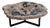 Petrified Wood Coffee Table with Crystals by Xyleia Petrified Wood For Sale