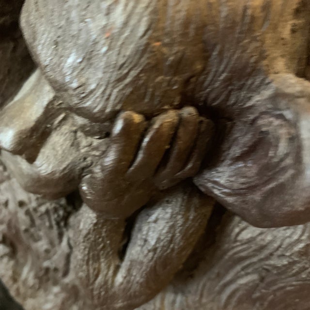 Vintage Mid-20th Century Monkey Figurine For Sale In Miami - Image 6 of 9