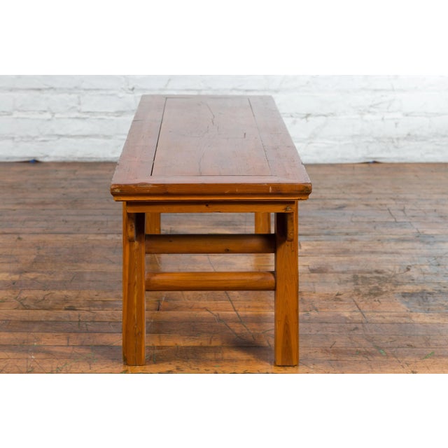 Early 20th Century Chinese Wooden Carved Spandrel Cocktail Table For Sale In New York - Image 6 of 13