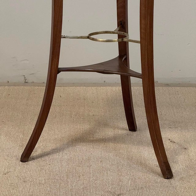 French Directoire Mahogany Black Marble Guéridon ~ End Table For Sale - Image 13 of 18