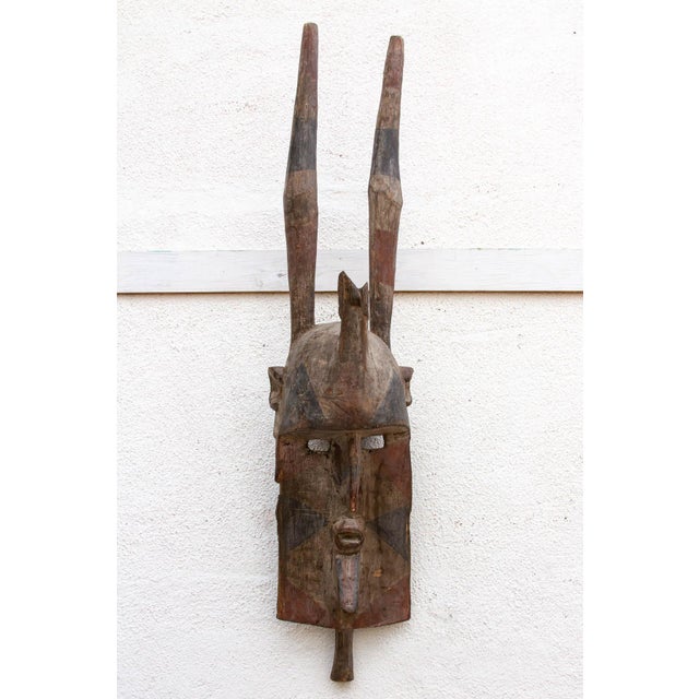 Antique Harned Guardian Bwa Painted Mask For Sale - Image 4 of 13