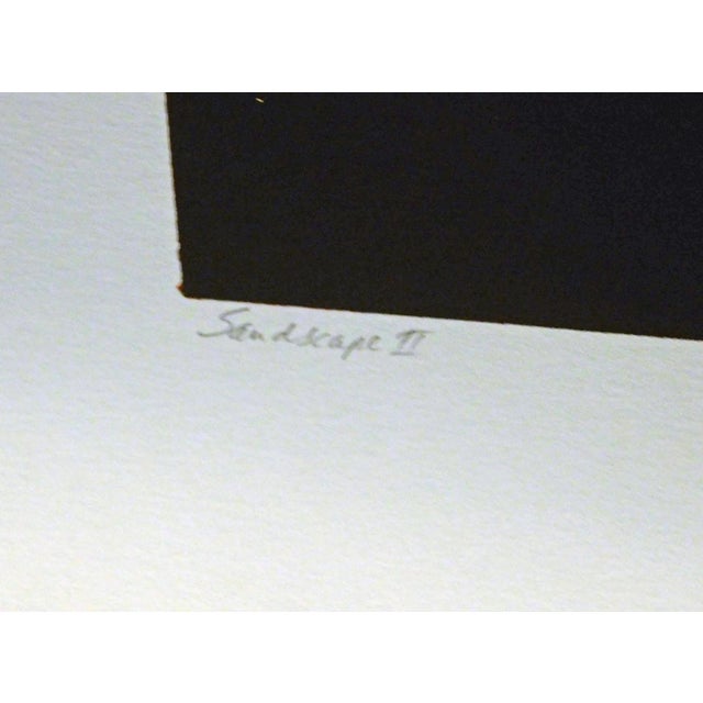 1980s 1980s Jim Boutwell "Sandscape II" Art Serigraph Hand Signed Artwork Mountain For Sale - Image 5 of 5