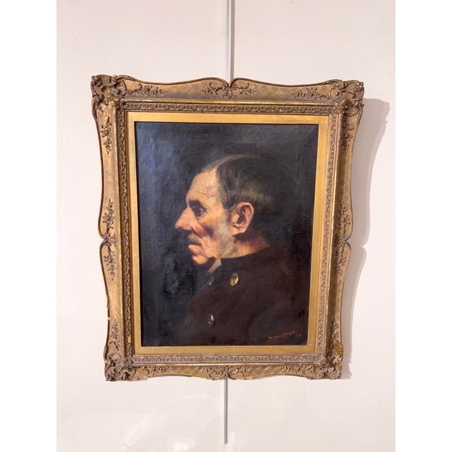 Bertram Priestman, Portrait, 1890, Oil on Canvas For Sale - Image 9 of 9