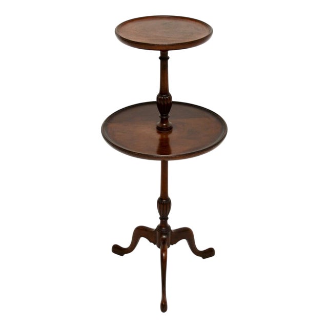 Vintage Georgian Style Two-Tier Side Table, 1930 For Sale