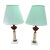 1940s Re-Worked Oil Lamps in Cranberry Glass, Alabaster and Marble With Silk Shades - a Pair For Sale