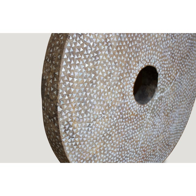 Andrianna Shamaris Shell Inlaid Art Object For Sale - Image 4 of 5