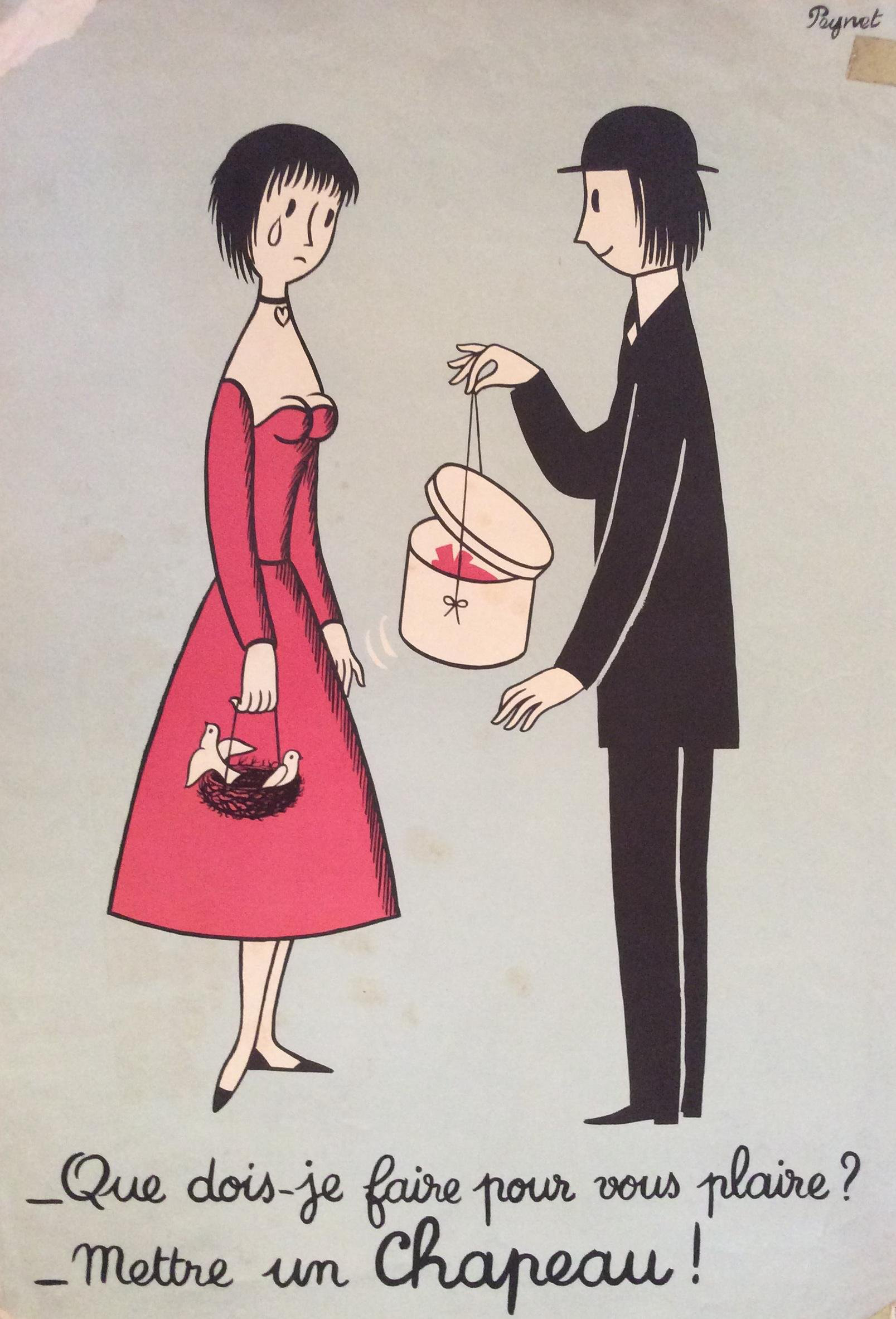 Raymond Peynet 【愛のバイオリン】lithograph Raymond Peynet 【愛のバイオリン】lithograph