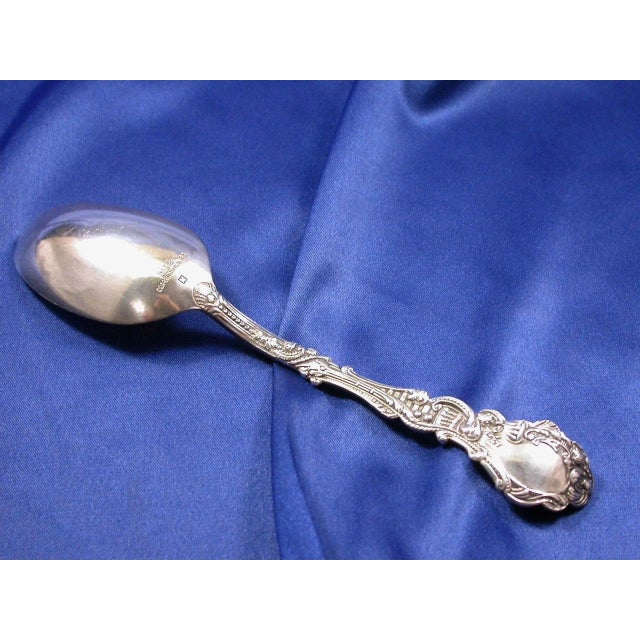 French 1888 Gorham Sterling Silver Versailles Cherub 6" Teaspoon No Monogram For Sale - Image 3 of 5