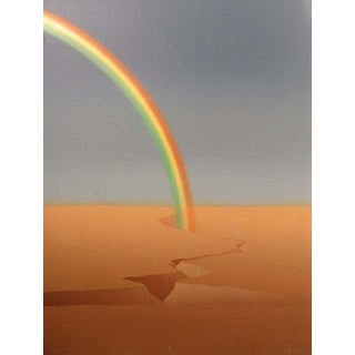 1980s John Axton "Rio Grande Rainbow" Hand Signed & Numbered Lithograph Art Print For Sale