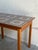Mid-Century Modern Vintage Danish Modern Teak Tile Top Side Table Mid Century Scandinavian End Accent Table For Sale - Image 3 of 9