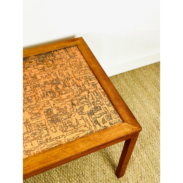 Scandinavian Coffee Table in Teak and Copper, 1960s For Sale - Image 12 of 13