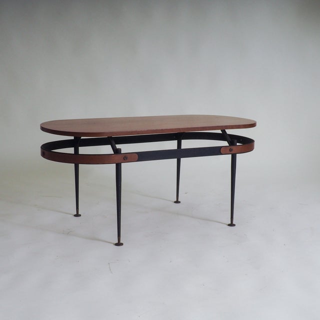 Wooden Oval Coffee Table by Silvio Cavatorta, 1950s For Sale - Image 14 of 14