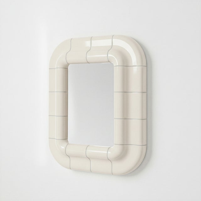 Contemporary Lola Mirror in Off-White by Tilecito For Sale - Image 3 of 7