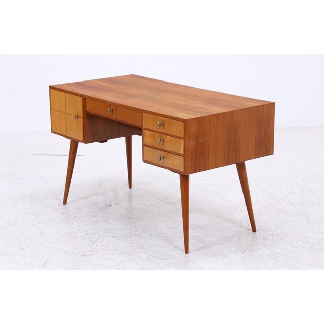 Vintage Desk with 4 Drawers and 2 Doors For Sale - Image 17 of 18