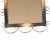 Mid-Century Modern 1970s Mid-Century Modern Rectangular Mirror Made of Metalwork, Germany For Sale - Image 3 of 12