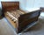 Grange 1980s Queen Sleigh Bed, Louis-Philippe Style Made in France by Grange For Sale - Image 4 of 8