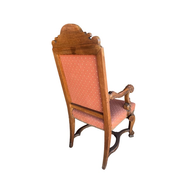 Brown Antique Walnut /Burlwood With Marquetry Johnson Handley Johnson Dining Room Set Circa 1930's For Sale - Image 8 of 9