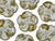 Limoges, France Beautiful & Fine Quality 22k Gold & Ferns Decorated Antique French Limoges Porcelain Oyster Plates Set of 7 For Sale - Image 4 of 18