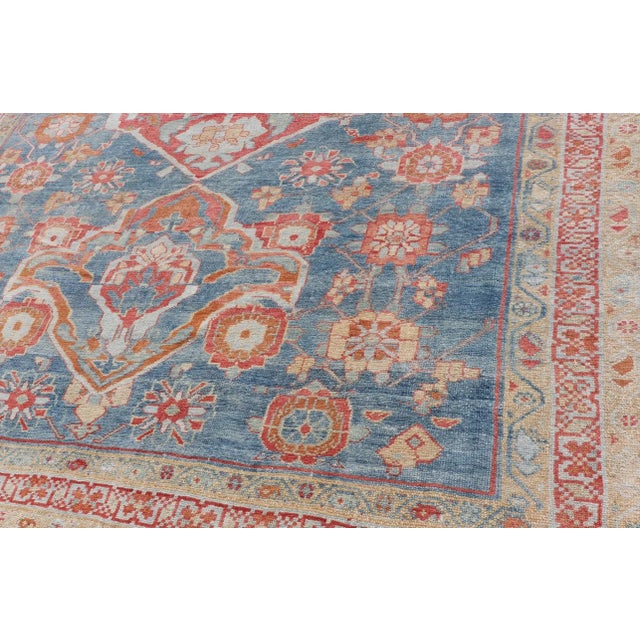 Early 20th Century Fine Hand-Knotted Antique Veramin Rug in Wool With Floral Medallion Design For Sale - Image 11 of 13