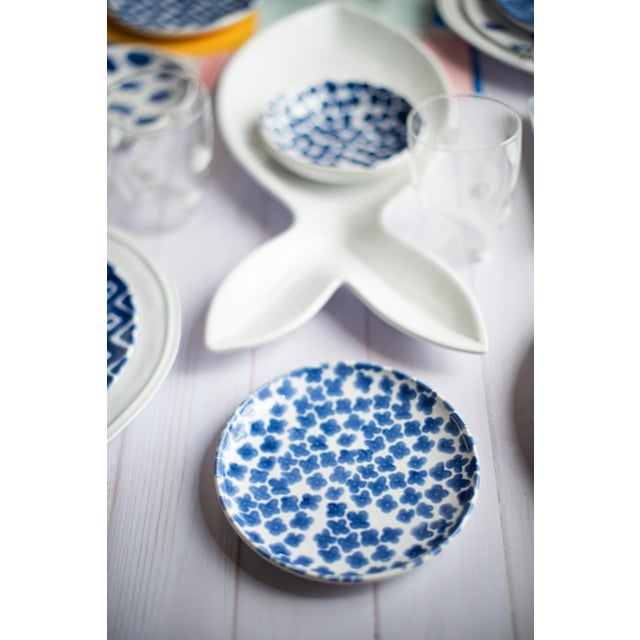 2020s VIETRI Santorini Large White Figural Fish Platter For Sale - Image 5 of 5