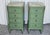 Wood Vintage Pair of Nightstands, French Louis XVI Style Marble-Top For Sale - Image 7 of 18