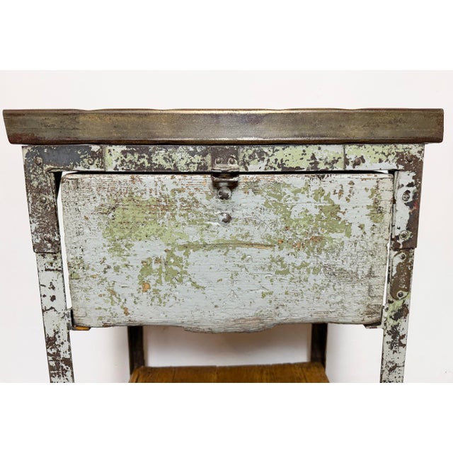 Vintage Industrial Iron Chest of Drawers, 1950s For Sale - Image 6 of 18