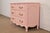 French Provincial Cassard Romano French Provincial Louis XV Pink Lacquered Dresser Chest, Newly Refinished For Sale - Image 3 of 12
