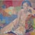 Pink Vintage Modernist Abstract Nude Painting For Sale - Image 8 of 12
