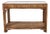 Baldwin Style Wrapped Rattan Console Table For Sale