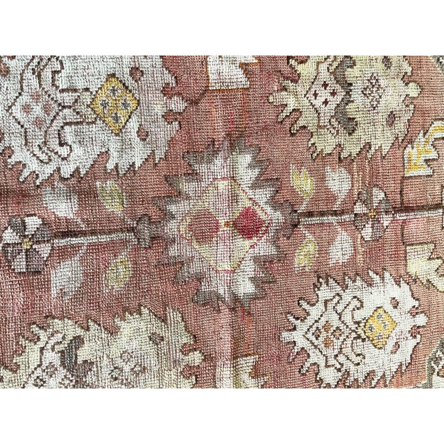 Antique Turkish Oushak Rug, 4' X 5'3" For Sale - Image 9 of 9