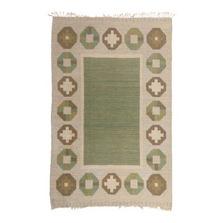 Vintage Swedish Rollakan Rug, 06'03 X 09'09 For Sale