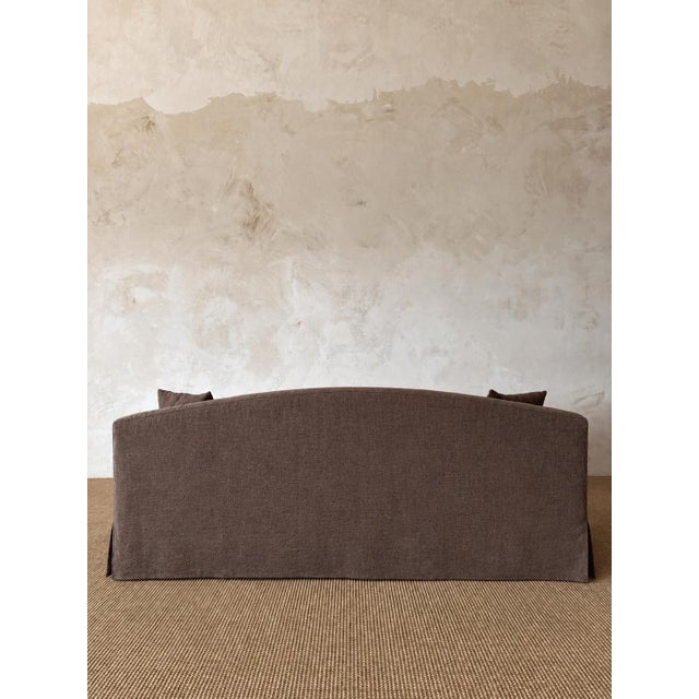 Carmel Sofa Slip Covered in 100% Belgian Linen For Sale - Image 10 of 11