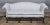 Chippendale Late 20th Century Baker Chippendale Mahogany Camel Back Sofa Claws & Ball Feet Blue Damask Fabric For Sale - Image 3 of 10