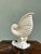 American Vintage White Pearlescent Ceramic Cornucopia Vase — Coastal Hollywood Regency Shell For Sale - Image 3 of 6