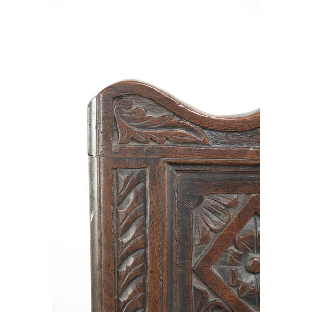 Antique English Wainscott Chair, 1700s For Sale - Image 10 of 16